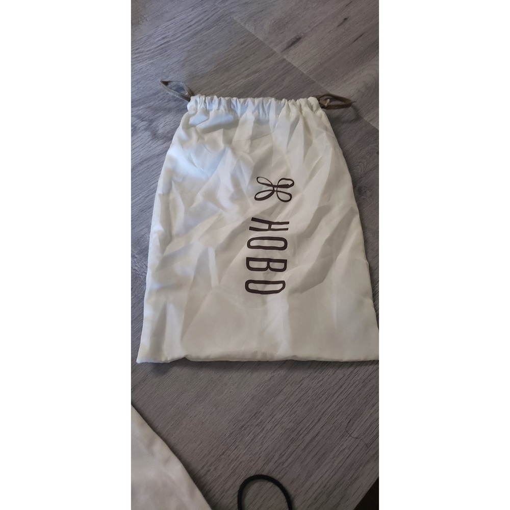 Hobo International White Drawstring Dust Bag Small Purse Storage 11.5x8.5 New - Picture 2 of 5
